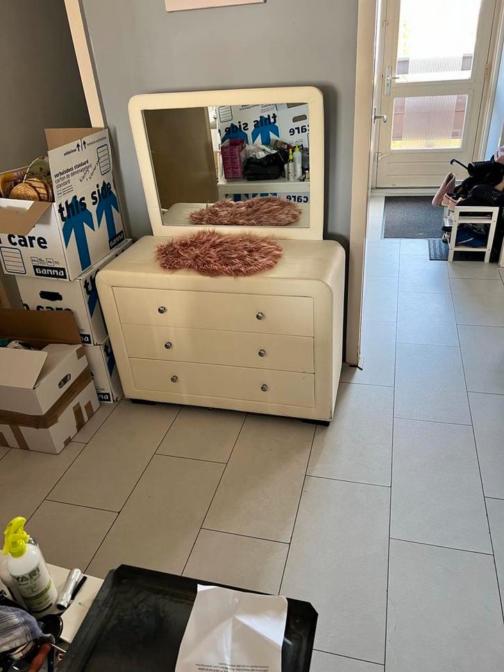 Elegante kaptafel met spiegel en lades, Huis en Inrichting, Kasten | Dressoirs, Gebruikt, 50 tot 100 cm, 25 tot 50 cm, Met lade(s)