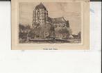 Veere Nieuwe Kerk A Jager Pentekening W de Haan, Verzenden, 1920 tot 1940, Ongelopen, Zeeland