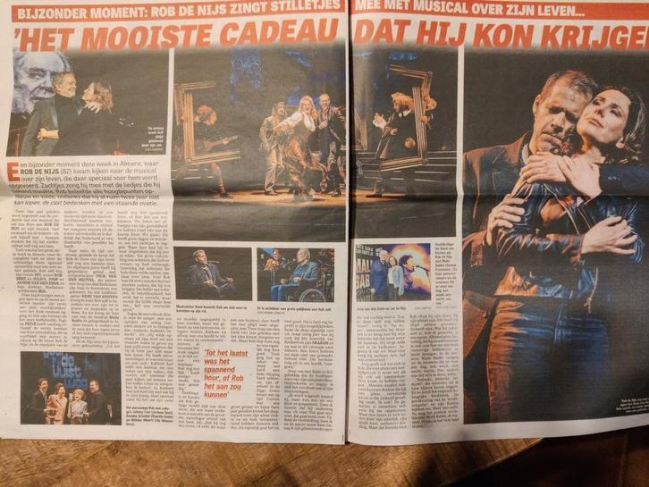 Rob de Nijs zingt stilletjes mee metMusical over zijn leven, Verzamelen, Tijdschriften, Kranten en Knipsels, Knipsel(s), Nederland