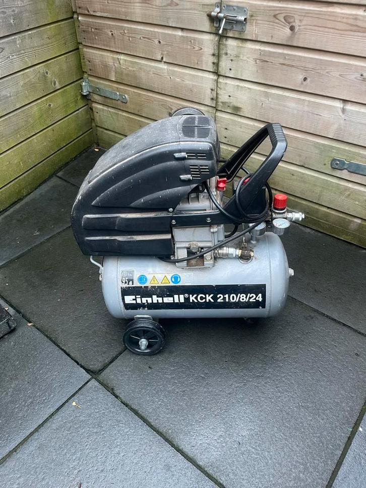 Einhell KCK 210/8/24 Compressor - Gebruikt, Doe-het-zelf en Verbouw, Compressors, Gebruikt, 6 tot 10 bar, Minder dan 25 liter