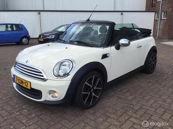 Mini Cabrio 1.6 One 123001 km NAP NL AUTO winter prijs !, Auto's, Mini, Bedrijf, Te koop, Cabrio, ABS, Airbags, Airconditioning