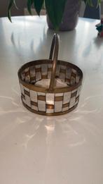 Antiek zijden bloemen mandje, Huis en Inrichting, Ophalen of Verzenden, Zo goed als nieuw