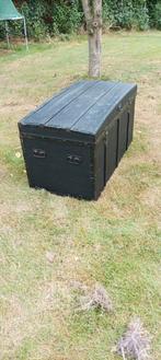 Antieke houten scheepskist, Huis en Inrichting, Woonaccessoires | Kisten, Ophalen of Verzenden, Gebruikt, Minder dan 50 cm, Minder dan 50 cm