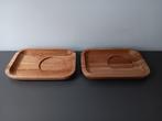 2x Houten koffiebordjes Intermezzo – 17x12 cm, Ophalen of Verzenden, Gebruikt