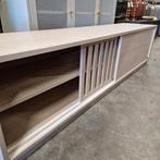 TV-meubel Anas MDF, 180cm Whitewash van Nohr, Ophalen, 150 tot 200 cm, Nieuw, Minder dan 100 cm