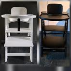 Kidsmill Up Meegroeistoel met Babyset & Eetblad Wit en Zwart, Kinderen en Baby's, Kinderstoelen, Ophalen of Verzenden, Zo goed als nieuw