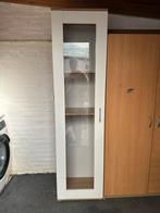 Vitrinekast in het wit., Huis en Inrichting, Kasten | Vitrinekasten, Verzenden, Zo goed als nieuw, 25 tot 50 cm, 50 tot 100 cm
