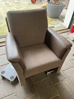 Fauteuil met uitschuifbare zitting, Huis en Inrichting, Fauteuils, Ophalen, Zo goed als nieuw, 50 tot 75 cm, Leer