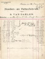 Rotterdam-oude factuur- S van Daelen -Hoeden en Petten- 1906, Verzamelen, Gebruikt, Verzenden