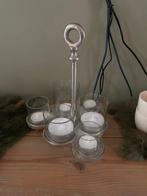 Rivièra Maison Hurricane candles  Zilver, Ophalen of Verzenden, Zo goed als nieuw, Grijs, Zilver