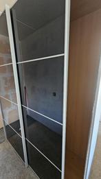 Hettich kast topline, zwarte glazen schuifdeuren, softclose, Huis en Inrichting, Kasten | Kledingkasten, Ophalen, Gebruikt, 200 cm of meer