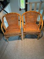 Rieten Stoelen in Goede Staat, Huis en Inrichting, Stoelen, Ophalen, Twee, Bruin, Riet of Rotan