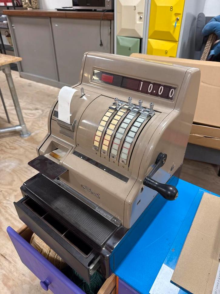 Oude National Kassa - Vintage, Zakelijke goederen, Kantoor en Winkelinrichting | Kassa's en Betaalsystemen, Ophalen