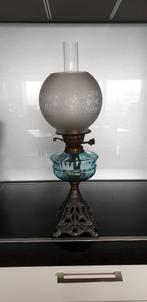 Antieke victoriaanse olie lamp, Ophalen of Verzenden