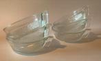 6 Glazen lage Schaaltjes met handvatje, Ophalen of Verzenden, Effen, Glas, Schaal of Schalen