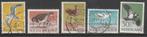 K113 Nederland 1961 gestempeld 752 756 zomerzegels, Postzegels en Munten, Na 1940, Ophalen of Verzenden, Gestempeld