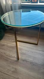 Glazen bijzettafel, Minder dan 55 cm, Rechthoekig, Ophalen, 45 tot 60 cm
