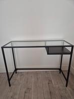 Ikea Bureau met Glasplaat - Stijlvol en Modern, Ophalen, Zo goed als nieuw, Bureau