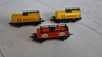 3x metalen wagons van Fleischmann, Hobby en Vrije tijd, Modeltreinen | H0, Gebruikt, Gelijkstroom, Fleischmann, Wagon