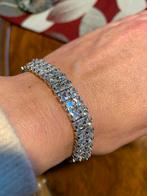 Mooie armband met strass steentjes, Overige materialen, Nieuw, Ophalen of Verzenden, Zilver