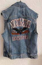 Levi's strauss vintage denim gilet night rebel M, Maat 38/40 (M), Blauw, Ophalen of Verzenden, Zo goed als nieuw