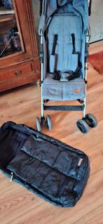 Buggy Qute Jeansblauw ZGAN, Kinderen en Baby's, Buggy's, Ophalen, Zo goed als nieuw, Voetenzak