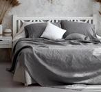 100% linnen SET. Dekbedovertrek 240x220 +Slopen+Hoeslaken, Dekbedovertrek, Ophalen of Verzenden, Grijs, Nieuw