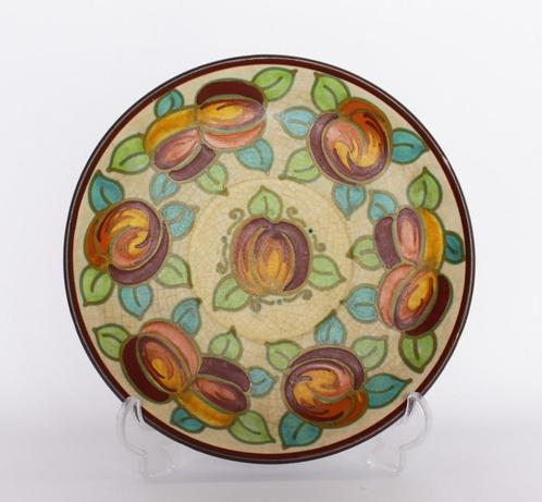 PZH plateel bord - decor: 'Vruchten' - 1929, Antiek en Kunst, Antiek | Wandborden en Tegels, Ophalen