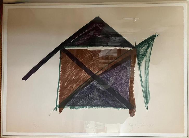 Theo Kuijpers (1939 - ) steendruk uit 1978, handgesigneerd., Antiek en Kunst, Kunst | Litho's en Zeefdrukken, Ophalen