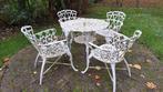 Brocante gietijzeren tuinset, Tuin en Terras, Tuinsets en Loungesets, Ophalen, Gebruikt, Overige materialen