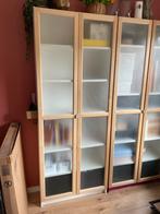 2 Billy Boekenkasten met Eiken Deuren, Ophalen, Gebruikt, 200 cm of meer, Eikenhout