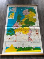Landkaart Nederland - 12 provincies, Antiek en Kunst, Ophalen, Aardrijkskunde