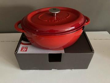 Zwilling (STAUB) braiser braadpan kersenrood ovaal