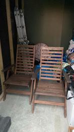 Twee ikea Nämmarö tuinstoelen, Tuin en Terras, Tuinstoelen, Ophalen, Zo goed als nieuw, Hout, Inklapbaar