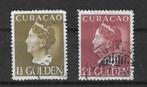Curaçao NVPH 151-152 gestempeld, Ophalen of Verzenden, Gestempeld, Midden-Amerika
