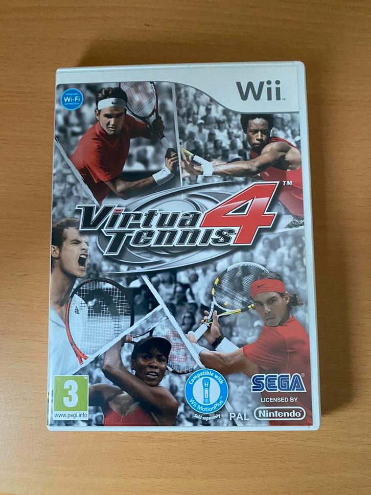 Virtua tennis 4, Spelcomputers en Games, Games | Nintendo Wii, Zo goed als nieuw, Sport, 3 spelers of meer, Vanaf 3 jaar, Ophalen of Verzenden