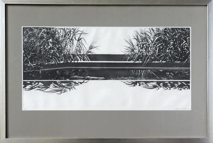 aquatint Marco van Bergen, Antiek en Kunst, Kunst | Litho's en Zeefdrukken, Ophalen