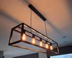 Eethoek hanglamp zwart stalen frame 120 x 25 x 25 dimbaar, Ophalen of Verzenden, Zo goed als nieuw, Metaal, Minder dan 50 cm