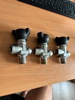 Afsluiter / Kraan M25 - DIN - 300 Bar + meter!, Ophalen of Verzenden, Zo goed als nieuw, Duikfles