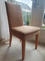 6 eetkamerstoelen velvet ( caramel kleur / donker beige), Huis en Inrichting, Stoelen, Ophalen, Gebruikt, Overige kleuren, Vijf, Zes of meer stoelen