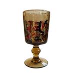 Vintage Duitse glas - handgemaakt en handgeschilderd, Antiek en Kunst, Antiek | Glas en Kristal, Ophalen of Verzenden