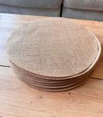Ronde jutte hittebestendige placemats, Ophalen of Verzenden, Zo goed als nieuw, Bord