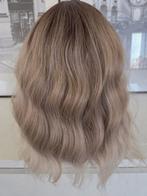 haarwerk ,pruik as blond met slag!, Ophalen of Verzenden, Nieuw, Pruik of Haarverlenging