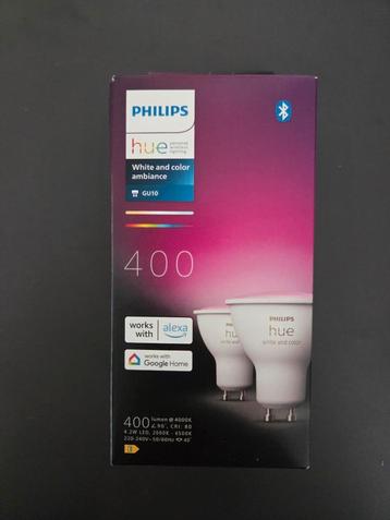Philips Hue spot - wit en gekleurd licht - 2 pack - GU10 beschikbaar voor biedingen