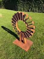 Zonnewiel' Tuinbeeld kunstwerk Roest-look, Tuin en Terras, Ophalen of Verzenden, Nieuw, Metaal