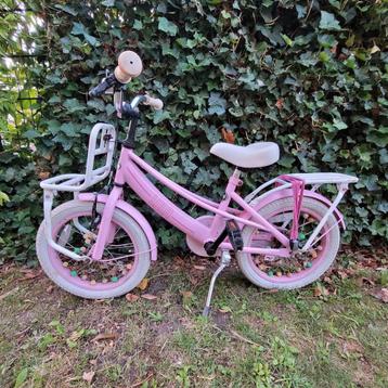 Popal Lola meisjesfiets roze/wit 16 inch beschikbaar voor biedingen