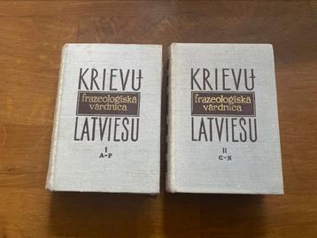Russisch-Lets fraseologisch woordenboek in 2 delen beschikbaar voor biedingen