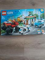 LEGO City 60245 Politie Monster Truck Overval, Ophalen of Verzenden, Zo goed als nieuw, Complete set, Lego