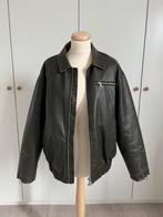 Vegan leren bomber jack, Kleding | Heren, Jassen | Winter, Verzenden, Zo goed als nieuw, Bruin