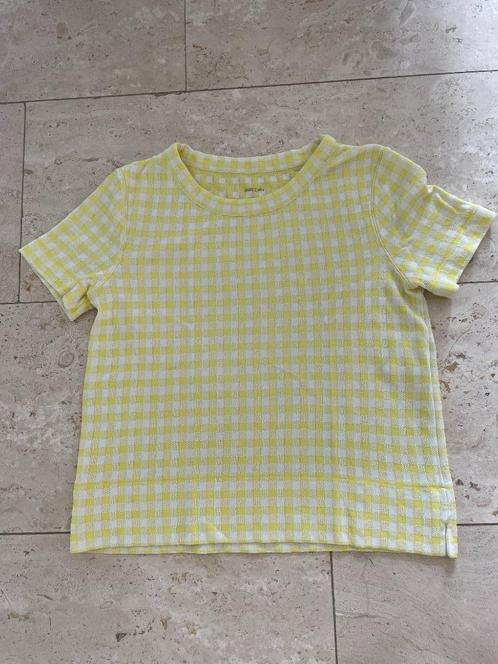 Marccain: leuke geel-wiite top maat N3 (38-40), Kleding | Dames, Tops, Zo goed als nieuw, Maat 38/40 (M), Geel, Korte mouw, Verzenden